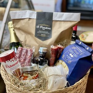 Maxi cesto natalizio in vimini