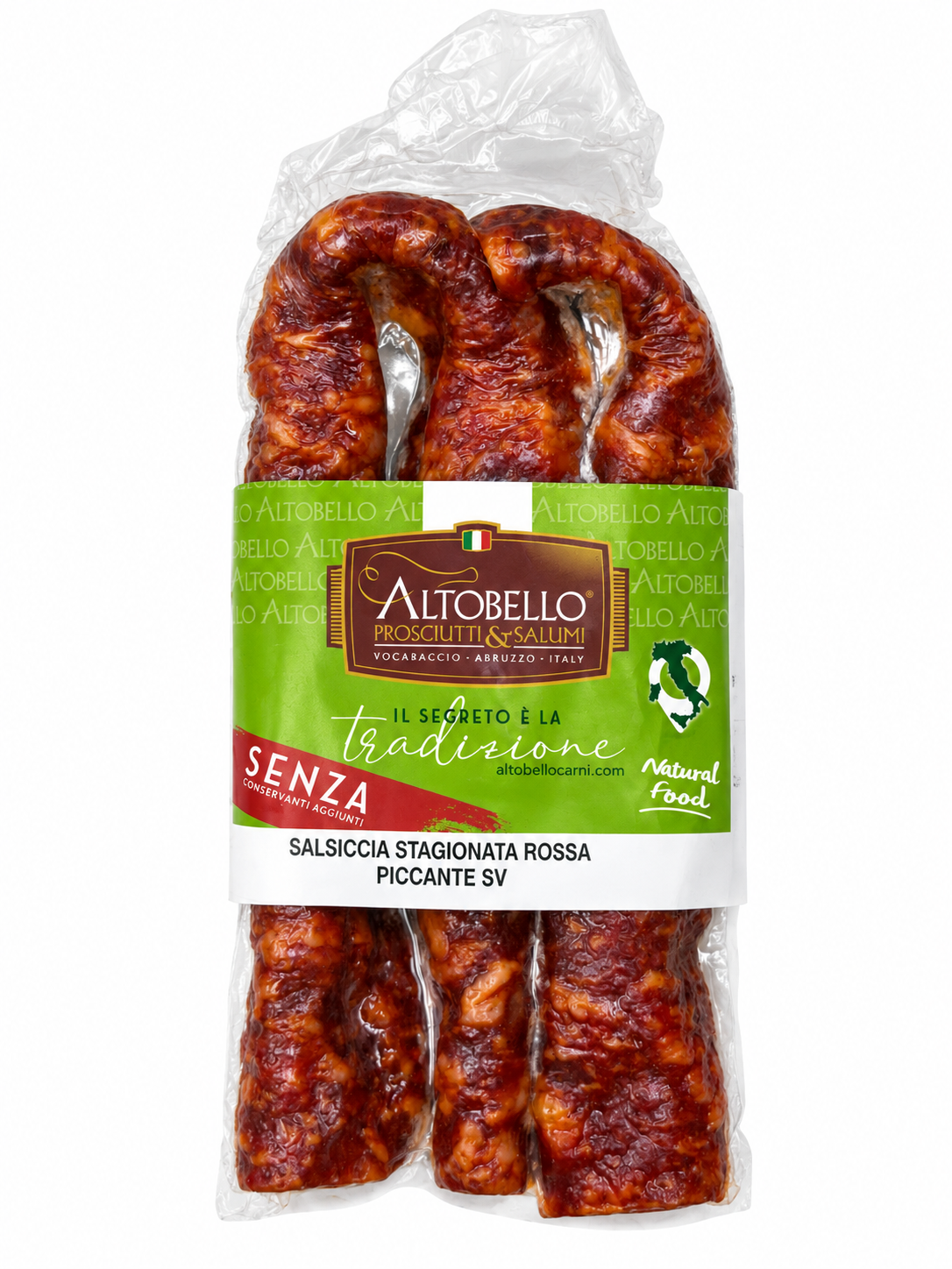 Salsiccia Secca di Tornareccio (Abruzzo) Piccante SENZA CONSERVANTI